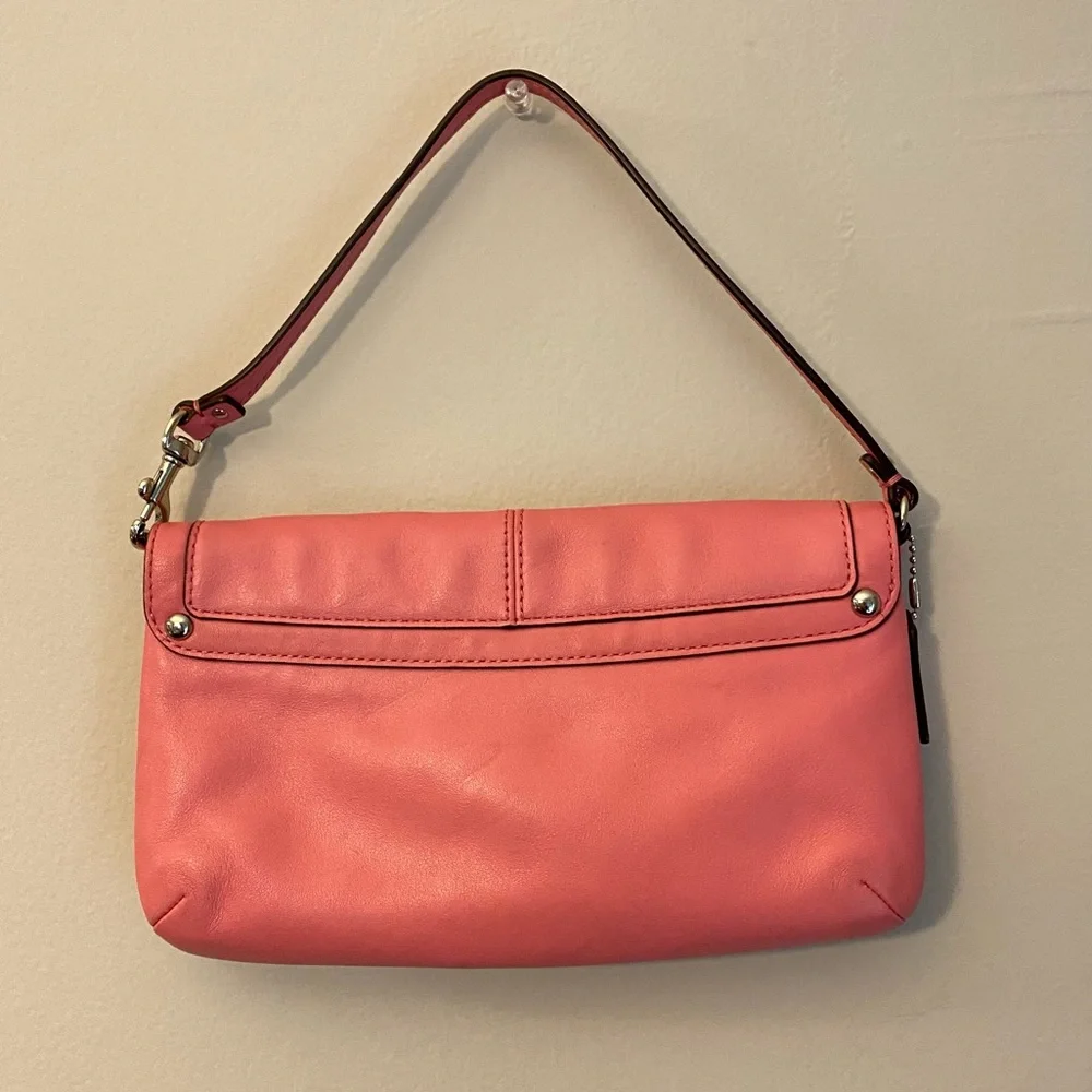 Coach 48986 Kristin Genuine Leather Flap Wristlet
